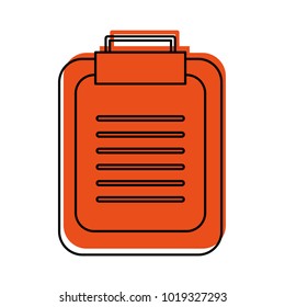 paper clipboard isolated icon