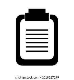 paper clipboard isolated icon