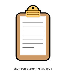 paper clipboard isolated icon