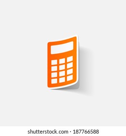 Paper clipped sticker: