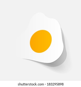 Paper clipped sticker: apple fruitsticker