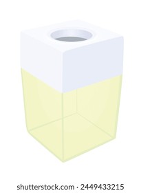 Paper clips box. vector illustration