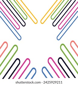 paper clips icon design vector