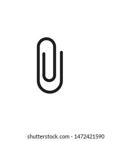 plantilla de símbolo vectorial de iconos de clips de papel