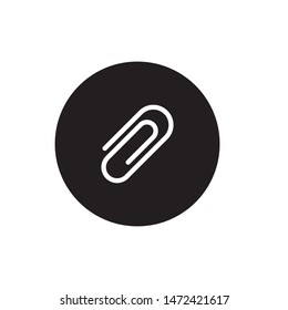 paper clips icon vector symbol template