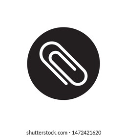 paper clips icon vector symbol template