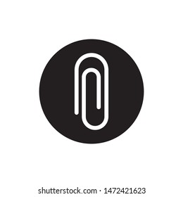 paper clips icon vector symbol template