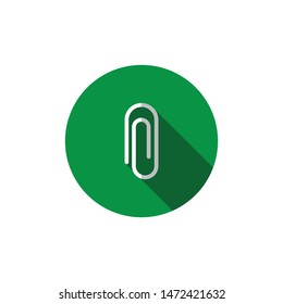 paper clips icon vector symbol template