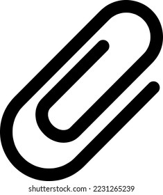 paper clips icon vector symbol template on white background..eps
