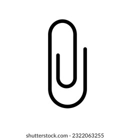 paper clips icon vector symbol illustration on white background..eps