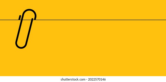Videoclips auf transparentem Hintergrund. Cartoon-Zeichnungsbücher, Memo-Büroklammern. Papier-Clip-Symbol oder Piktogramm. angehängt, Dokument oder Datei anhängen. Business Concept Banner.