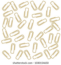 paper clips on white background