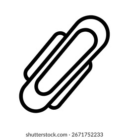 Ilustración de Arte vectorial de silueta de Clips de papel