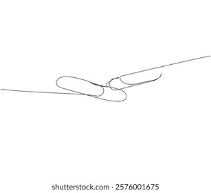 paper clips, staples, to bind documents one line art. Continuous line drawing of online learning, school supplies, stationery storage, exam, office supplies, education.