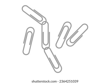 Diseño plano de vectores de papel aislado en fondo blanco
