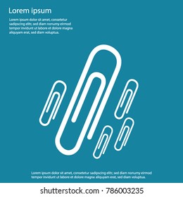 Paper Clips - Vector Icons
