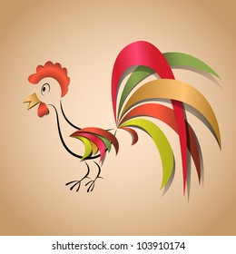 Paper cock application for any background