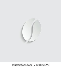 paper coffee bean icon coffee bag sign