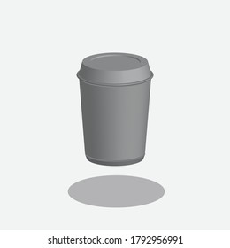 Paper Coffee Cup 3D Mockup Vector
