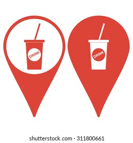 paper coffee cup. Flat design style eps 10