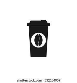 paper coffee cup. Flat design style eps 10