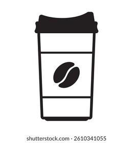 Paper coffee cup icon. Coffee cup icon