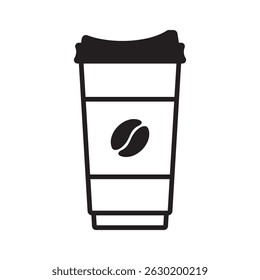 Symbol für Papierkaffeetasse. Symbol für Kaffeetasse.