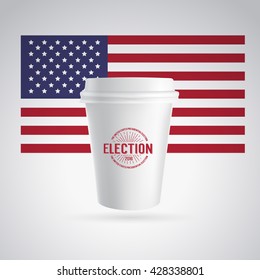 Paper coffee cup icon.