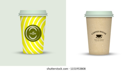 paper coffee cup icon vector illustration
