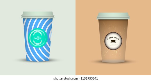 paper coffee cup icon vector illustration