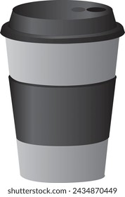 Paper coffee cup mockups vector.