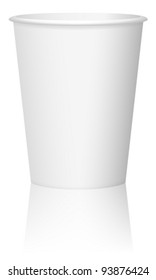 Paper Coffee Cup On A White Background.