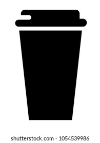 Paper Coffee Cup Silhouette