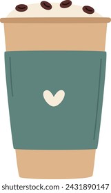 Paper Coffee Cup Vector Illustration