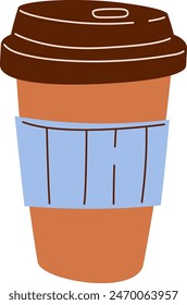 Paper Coffee Cup Vector Illustration