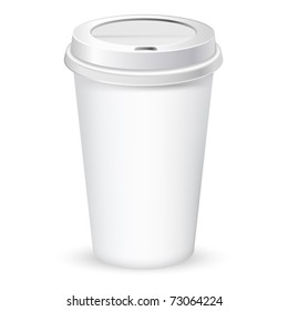 paper coffee cup vector illustration