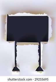 paper collection Advertisement board
