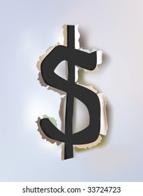 paper collection Dollar sign