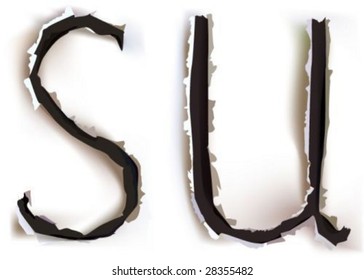 paper collection Letter S U