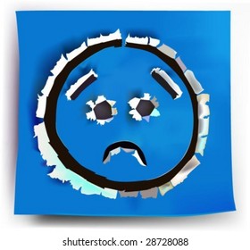 paper collection Set of colorful smiles