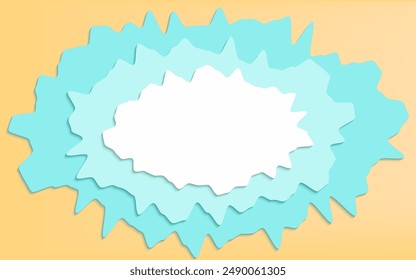 Papierfarbe mit abstrakten Wolken Design auf beigem Hintergrund. Grunge Hintergrund für Werbung, Kulisse, Banner Vorlage
