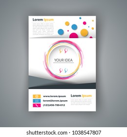 Paper color banner - business infographic. Vector eps 10