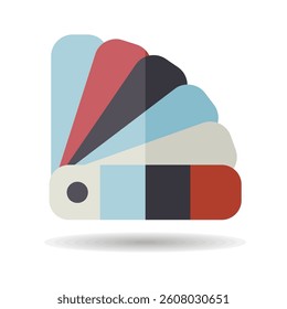 Paper color palette vector icon. Construction, repair and building. Graph symbol for your web site design, logo, app, UI