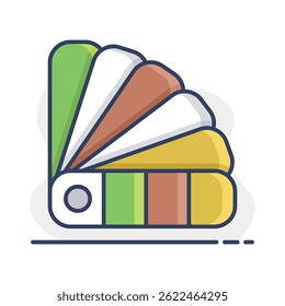 Paper color palette vector icon. Construction, repair and building. Graph symbol for your web site design, logo, app, UI