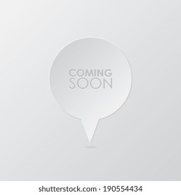 Paper Coming Soon Label