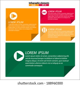 Paper Conceptual vector infographics element