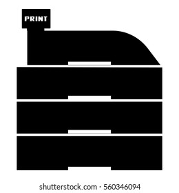 Paper container icon. Simple illustration of paper container vector icon for web