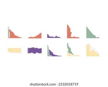 Paper Corner Aesthetic Element Set 
