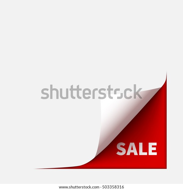 Paper Corner Fold Isolated On White Stock Vector (Royalty Free