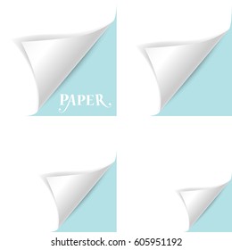 Paper Corner Folds Vector Illustration Stock Vector (Royalty Free ...